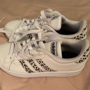 Cheetah Adidas 3 Stripe Shoes